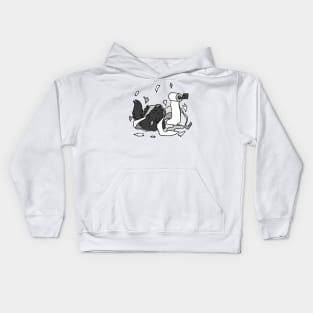 Cat Toilet Paper Mischief Kids Hoodie